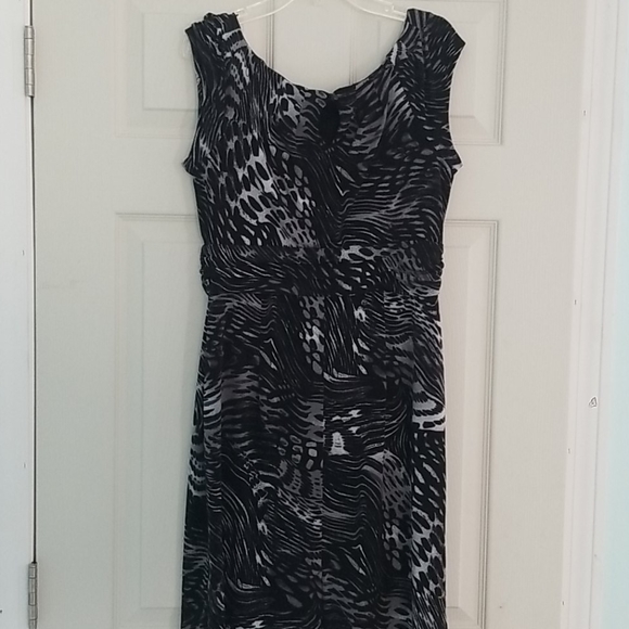 Black printed Dress Medium AB Studio Medium - Picture 5 of 5